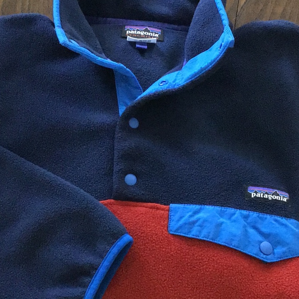 PATAGONIA Synchilla Men’s Snap-T Pullover EUC SzS